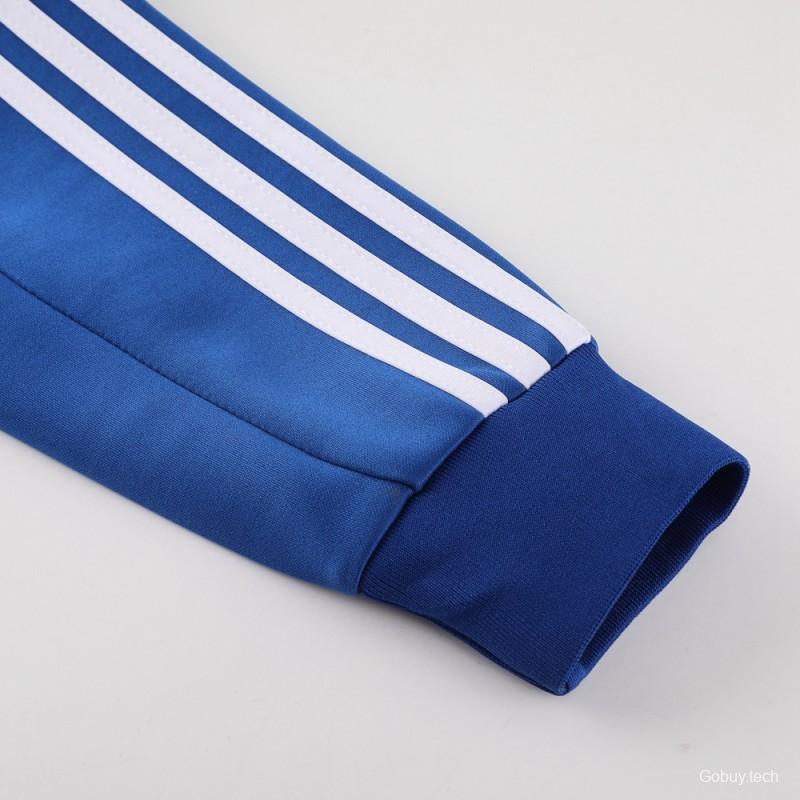23/24  Olympique Lyonnais Lyon Blue/Pink Full Zipper Jacket+Pants