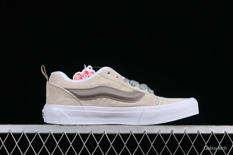 Vans Classics Knu Skool Cream Coffee Chunky Tongue Platform Sneakers - VN0009QCJD8