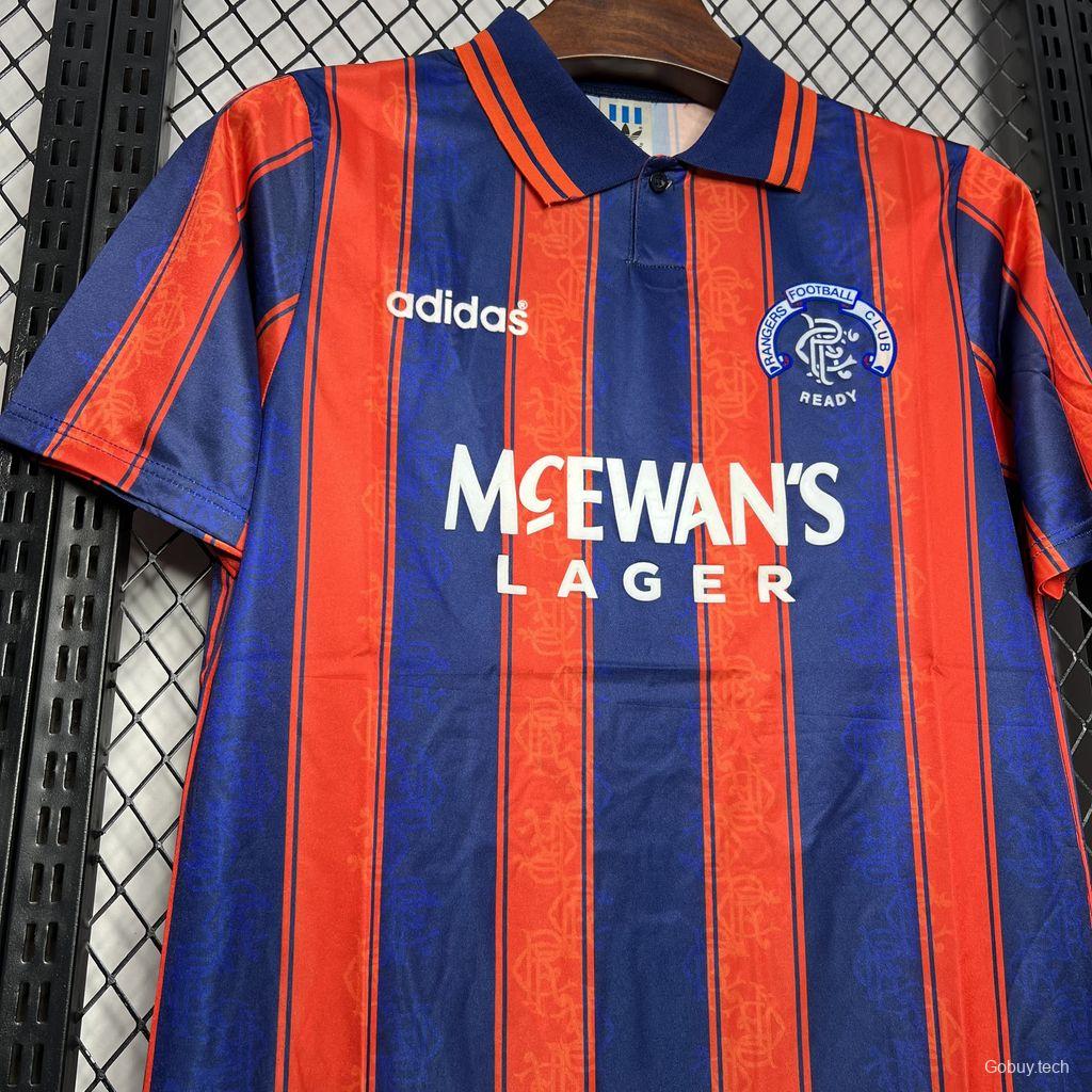 Retro 93/94 Glasgow Rangers Away Red Jersey