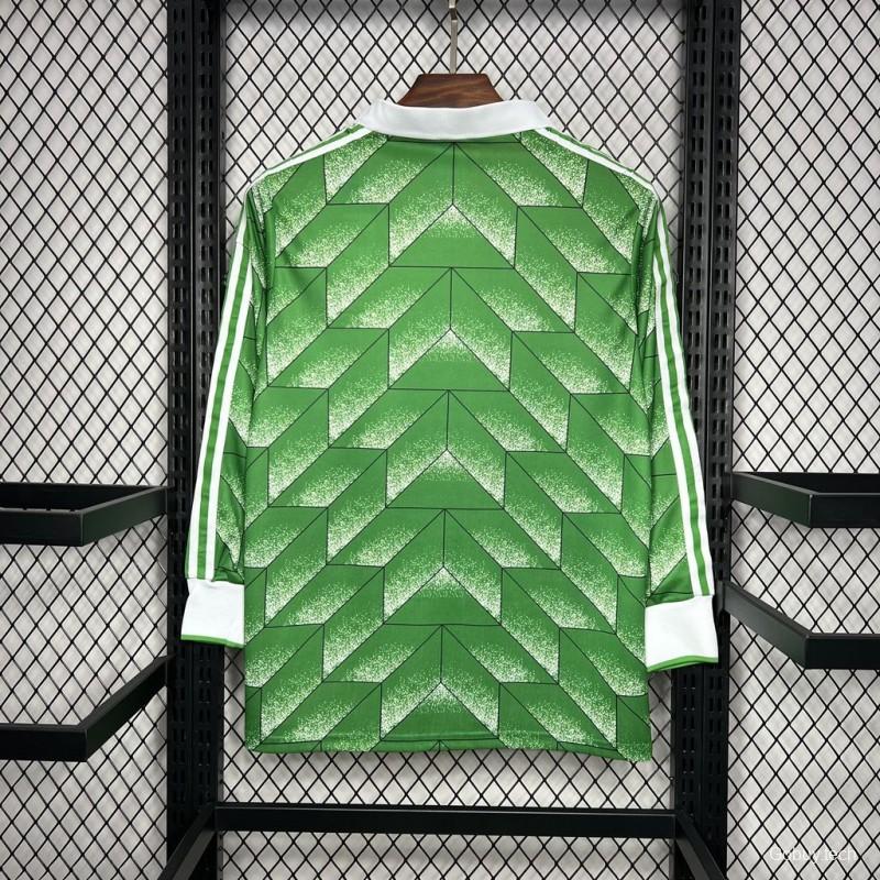 Retro 1990 Germany Away Green Long Sleeve Jersey