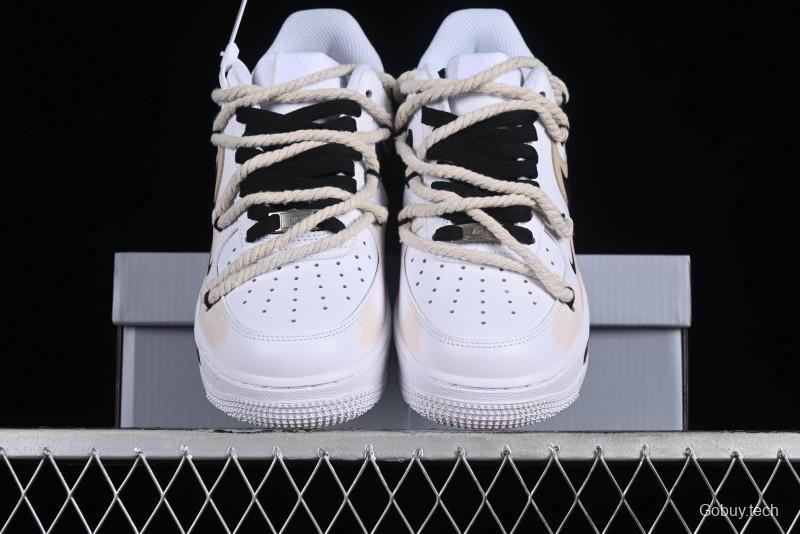 Nike Air Force 1 '07 Low Custom Anime Themed Hand-Painted Swoosh Strap Low-Top Casual Sneakers - ZH0316-013