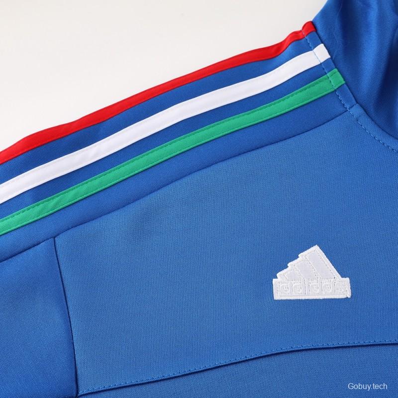 2024 Adidas Blue Full Zipper Jacket +Long Pants