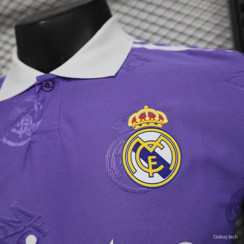 Player Version 24/25 Real Madrid Purple Pre-Match Jersey