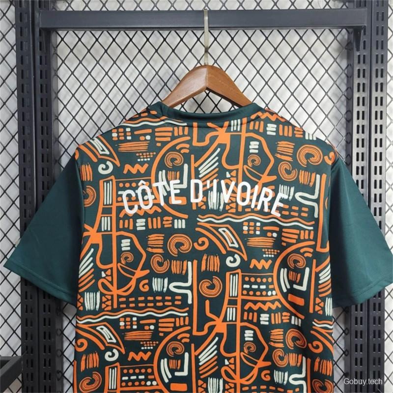 2024 Ivory Coast Pre-Match Train Jersey