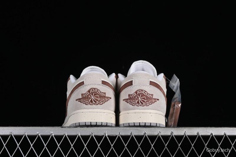 Nike Air Jordan 1 Low Retro Casual Sneakers in Grey Tan - HF1567-200