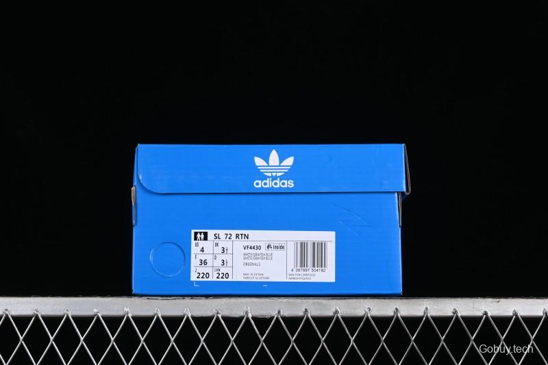Adidas Originals SL 72 RS Retro Running Shoes with Ecotex Tongue and EVA Midsole - VF4430