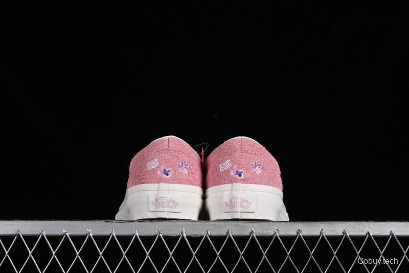 Vans Style 36 Low-Top Skate Shoes with Pink Embroidery - VN000CRPGRN