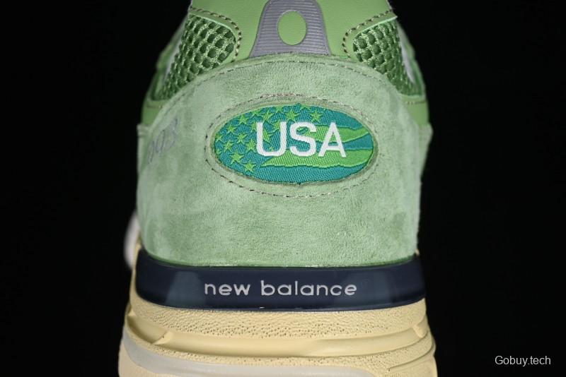 New Balance Made In USA M993 Series Classic Retro Running Shoes - U993WG