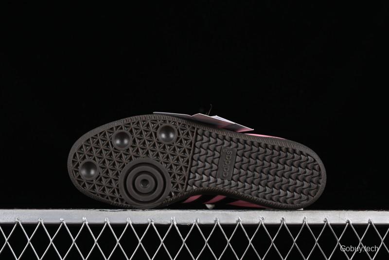 Adidas Samba OG B75807 Customized Casual Sneakers with Vibrant Hot Pink and Sweet Black Colorway - B75807