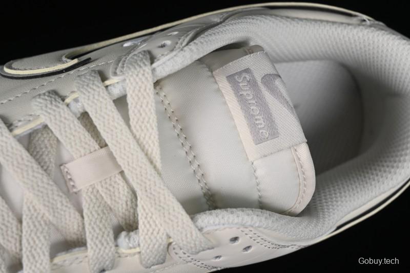Nike SB Dunk Low Supreme Collaboration - Light Grey Anniversary Customized Low-Top Casual Skate Shoes - DJ2024-005