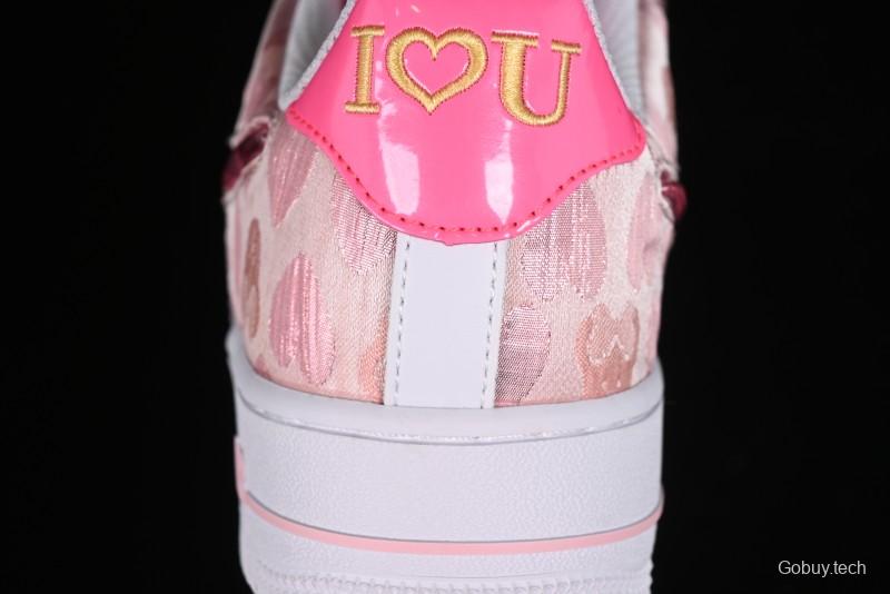 Nike Air Force 1 '07 Low Valentine's Day Limited Edition Pink Bear Sneakers - DH2920-111
