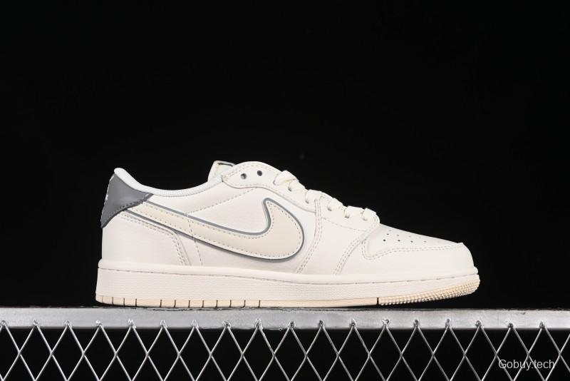 Nike Travis Scott x Fragment Design x Air Jordan 1 Low OG SP AJ1 Bape Collaboration - LJ5188-012