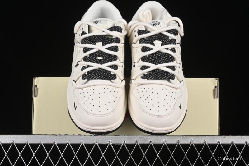 Nike SB Dunk Low Stussy Anniversary Custom Low-Top Casual Sneakers - SJ2068-276