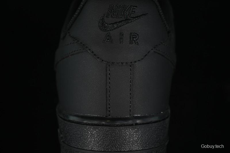 Nike Air Force 1 '07 Low LV Custom All Black Casual Sneakers - 315122-101