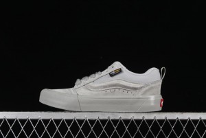 Vans Knu Skool Low Top Retro Casual Vulcanized Sneakers in Grey - VN000CRPBXC