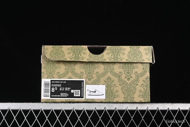 Nike Air Force 1 '07 Low Gucci Collaboration - Dark Blue Linen Casual Sneakers - XZ3398-888