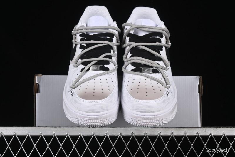 Nike Air Force 1 '07 Low Retro Street Spray Paint Anime Theme Maillard Style Casual Sneakers with Strap - ZH0316-039