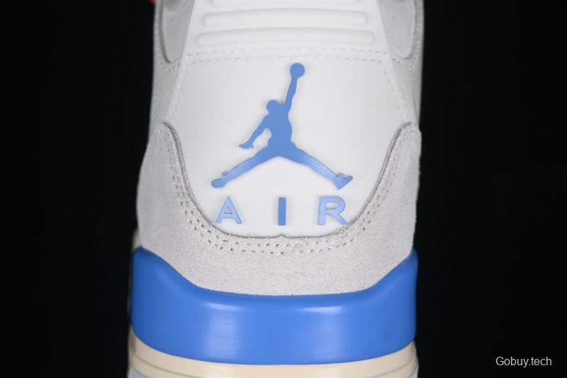 Nike Air Jordan 3 Retro "Lucky Shorts" Basketball Shoes with University Blue and White Colorway - CT8532-101