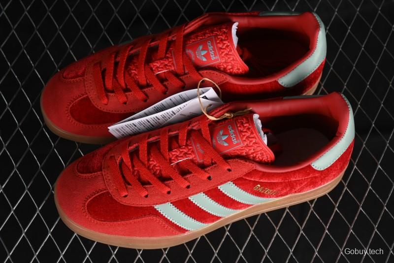 Adidas Originals Gazelle Indoor Sneakers with Thick Sole for Casual Wear Non-Slip耐磨 Low-Top Board Shoes - IG6786