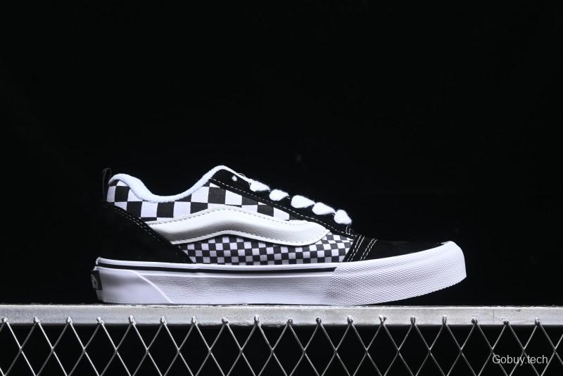 Vans Knu Skool Checkerboard Low Top Retro Casual Vulcanized Sneakers - VN0009QCIVG