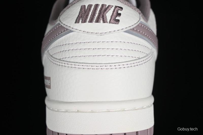 Nike Supreme SB Dunk Low Custom High-End Casual Skateboarding Shoes with Light Pink Colorway - RM2308-331