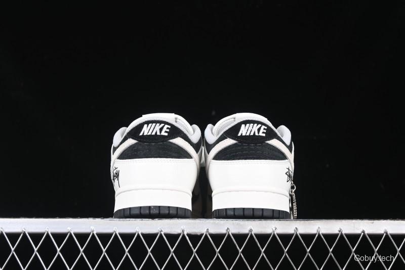 Nike SB Dunk Low Stussy Collaboration - High-End Custom Anniversary Edition Low-Top Casual Skate Shoes SF1029-402