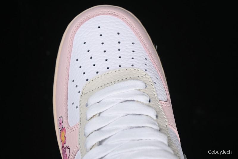 Nike Air Force 1 '07 Low Leopard Print Skeleton Custom Casual Sneakers - TY0103-222