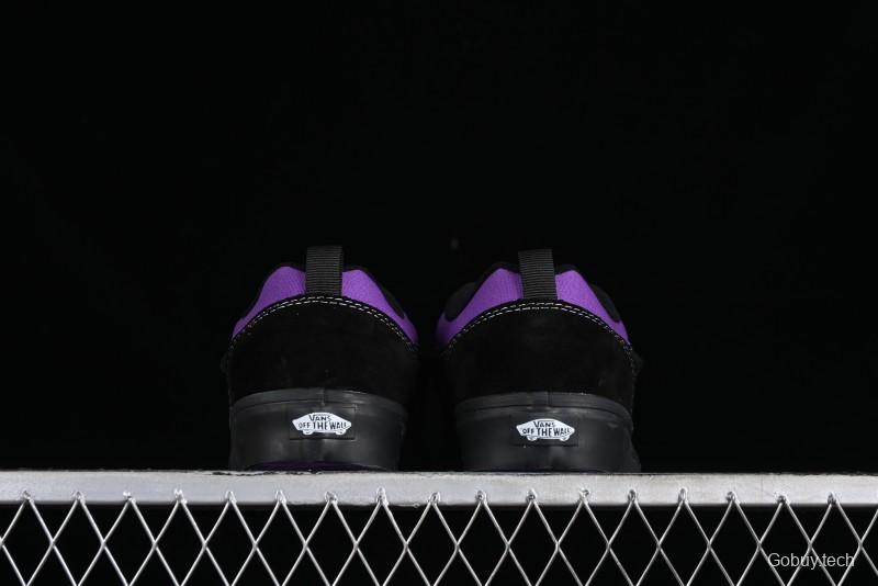 Vans Classics Knu Skool Black Purple Slip-On Shoes - VN0009QCSWE