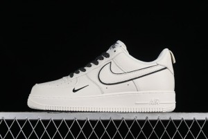 Nike Air Force 1 '07 Low Classic Black Mini Swoosh Starry Sky Casual Sneakers - MJ0319-021