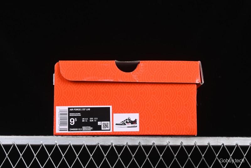 Nike Air Force 1 '07 Low Stussy Year of the Snake Limited Edition Black Snake Print Drawstring Casual Sneakers - DM6688-013