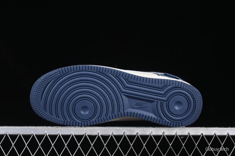 Nike Air Force 1 '07 Low Teddy Bear Collaboration Suede Blue Low-Top Casual Sneakers - KK1988-054