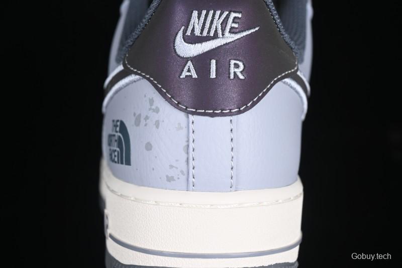Nike Air Force 1 '07 Low The North Face Collaboration Embroidered Splash Design Casual Sneakers - DM6688-006