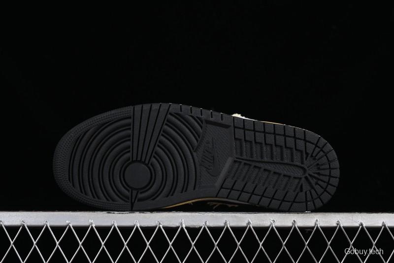 Nike Air Jordan 1 Low SE "WRMK" AJ1 Sashiko Stitch Low-Top Casual Sneakers - FN7670-493