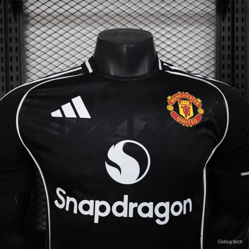 Player Version 25/26 Manchester United  Black Special Jersey