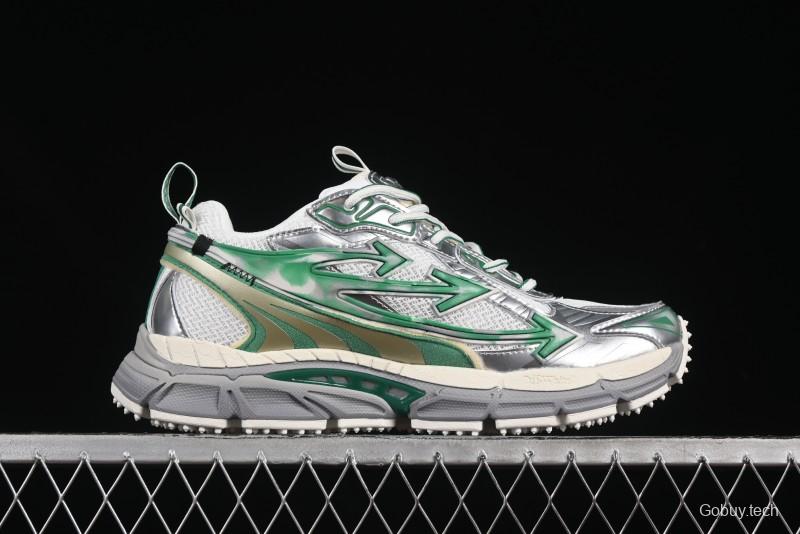 Off-White Be Right Tie-Dye Green Low-Top Lifestyle Casual Shoes - X.E5