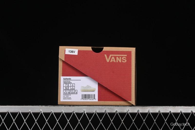 Vans Premium Authentic Suede Retro Sneakers with Translucent Rubber Sole - VN000CRQBYS
