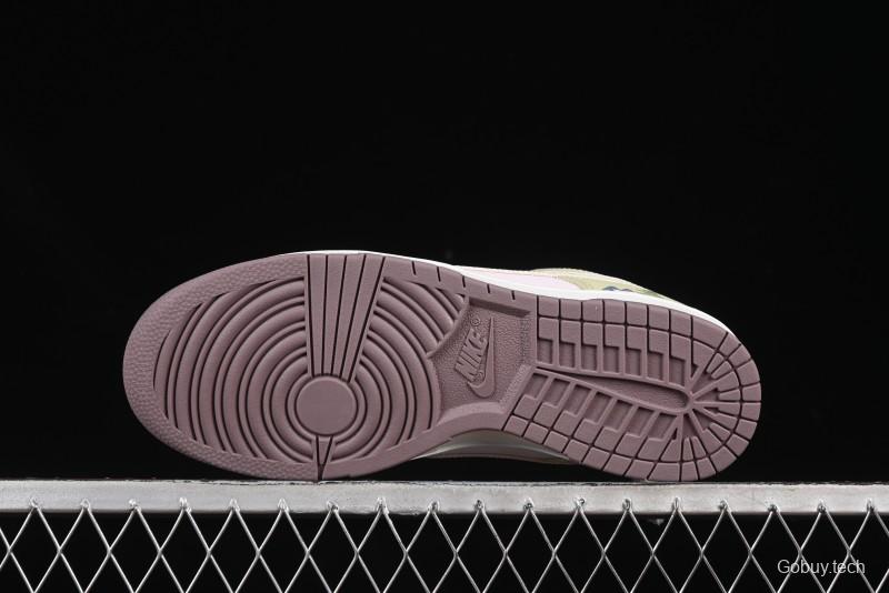 Nike Dunk Low Mushroom Floral-Themed Low-Top Casual Skate Shoes - IB8876-661