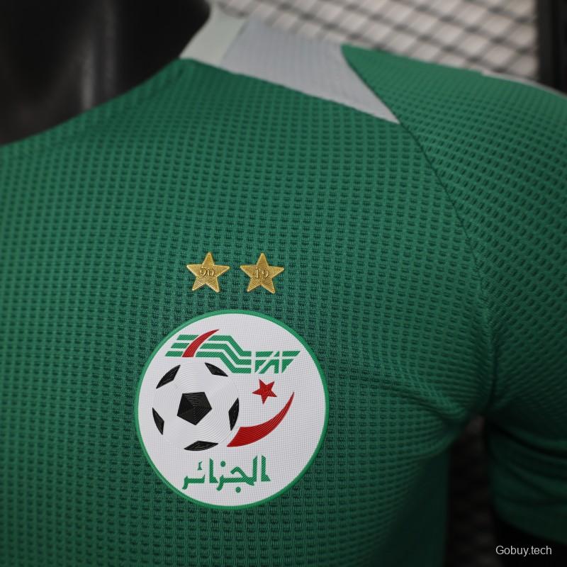 Player Version 2025 Algeria Green with Solid Color Jersey