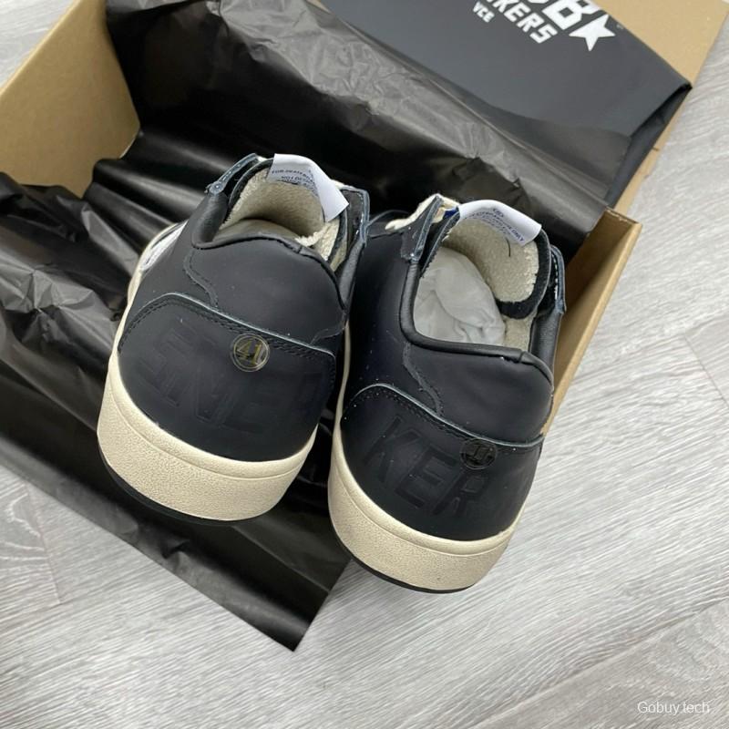 2024 Unisex GGDB Black White Leather Sneakers MJ00260