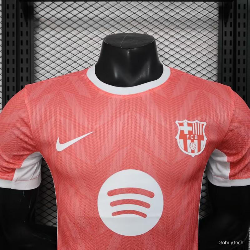 Player Version 25/26 Barcelona Pink with White Trim Jersey