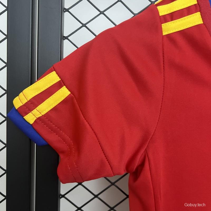 Retro 2010 Kids Spain Home Size 16-28 Jersey