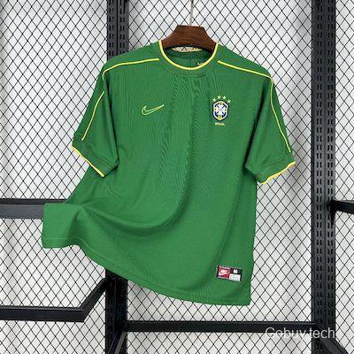 Retro 1998 Brazil Goalkeeper Green Jersey