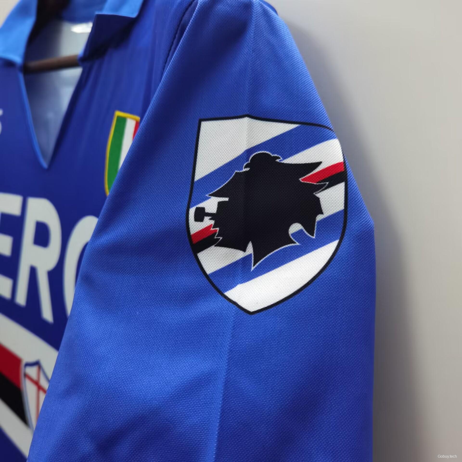 Retro 91/92 Sampdoria Home Jersey