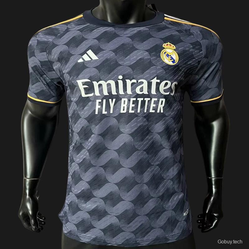 Player Version 23/24 Real Madrid Away Black Jersey