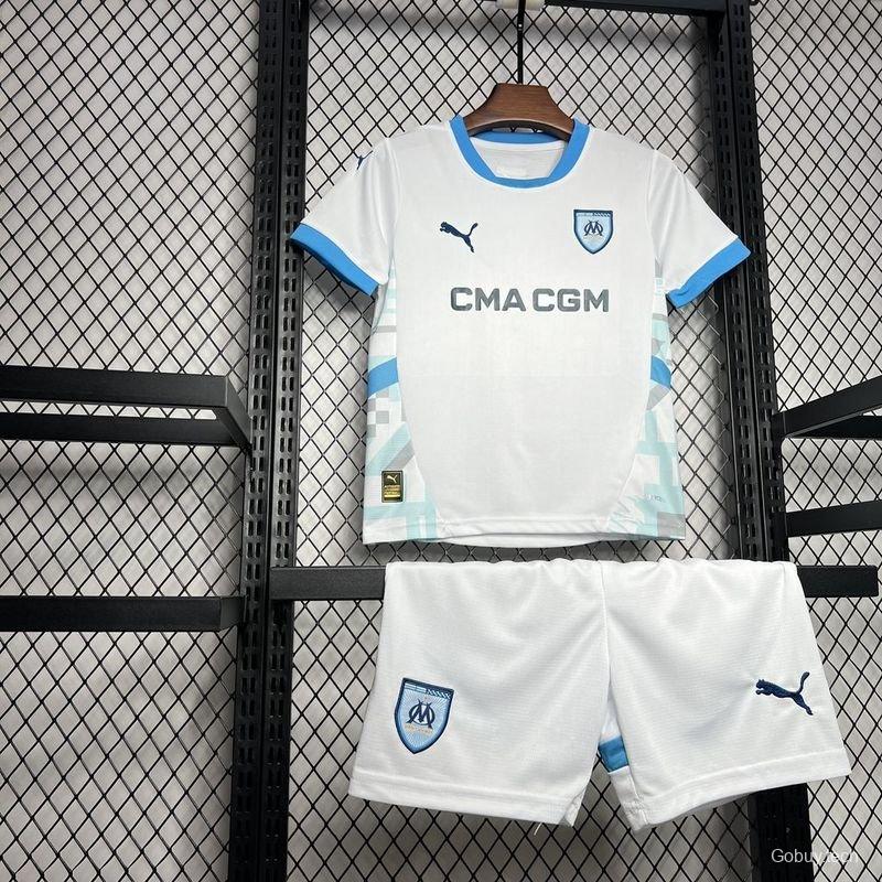 24/25 Kids Olympique Marseille Home Jersey