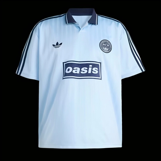 2025 Adidas x Oasis Tour Jacquard Clear Sky Jersey